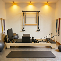 Equipo de Pilates Reformer de Arce de Alta Calidad, Máquina de Pilates Reformer de Arce para Centros de Actividad para Personas Mayores