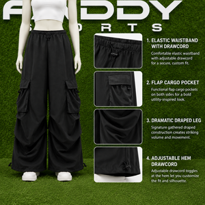 Pantalones Cargo Holgados de Moda, Estilo Urbano y Techwear, de Pierna Ancha, Multibolsillos, de Cintura Alta, Tácticos, Sueltos, Estilo Y2K, Tipo Paracaídas 2026 - Product Image 6