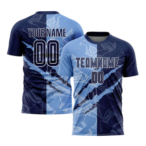 Hot Selling Unisex Soccer Wear Customizable Heat-transfer Printed 100% Polyester Kits Clothing Logo Wholesale Price Cheap - Product Image 6