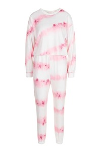 Manufacturer Winter Clothing Fashion Tie-Dye Design 2 Piece <b>Set</b> Women Sweatsuit Tracksuits <b>Set</b> Sweatpants And Sweatshirt <b>Set</b> - Product Image 3