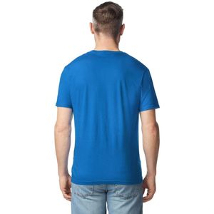 เสื้อยืดคอวีผู้ชาย สีน้ำเงินรอยัล น้ำหนักเบา นุ่ม ระบายอากาศได้ดี แขนสั้น สวมใส่สบาย ผ้าคอตตอนผสม เหมาะสำหรับใส่ทุกวัน - Product Image 3