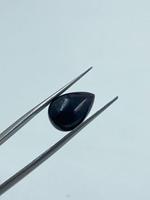 Opale de feu naturelle noire de haute qualité, taille poire, pierre libre, 3,82 carats, 10x14,40 MM, R.K. GEMS & JEWELLERY BR pour la fabrication de bijoux