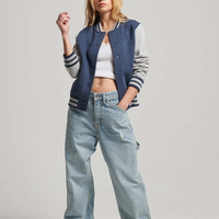 Nouvelles vestes varsity courtes pour femmes, couleur noir et blanc, taille plus, élégantes, en laine et coton rembourré, imperméables, service OEM