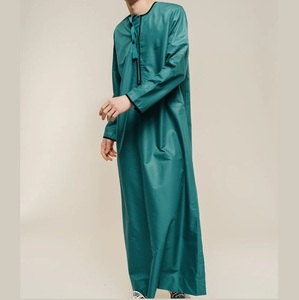 Robe longue traditionnelle islamique pour hommes, style ethnique, avec fermeture éclair, respirante, Jubbah, Thobe, Thawb, Jubba, tenue arabe. - Product Image 4