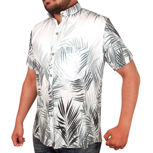 Chemise Hawaïenne Décontractée d'Été pour Homme, Tissu Imprimé Personnalisé, Respirante, Séchage Rapide, Légère, Écologique, Idéale pour les Vacances à la Plage - Product Image 2