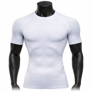 Construction Comfortable <b>Fitting</b> Durable Workmanship <b>Best</b> Selling Men Compression T-Shirt Featuring Quality Material Flexible - Product Image 1
