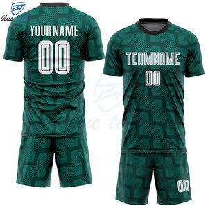 Wholesale Custom Printed Soccer Jersey Set Men's Soccer Uniform Sublimation Breathable Quick Dry Sports Kit with Shorts - Product Image 3