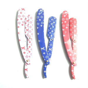 Navaja de Afeitar con Hoja Reemplazable y Logotipo Personalizado, Navaja de Afeitar Recta con Hoja, 2 Colores - Product Image 3