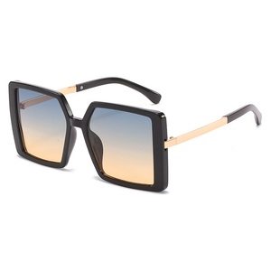 RTS New Large Square Full Rim PC Frame UV400 Protection Durable Retro Style Unisex Adult Designer <b>Sunglasses</b> - Product Image 4