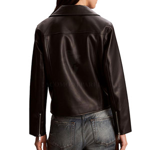 Vêtements d'extérieur de qualité supérieure et confortables pour femmes, veste en cuir d'hiver conçue pour une tenue durable et un style élégant - Product Image 3