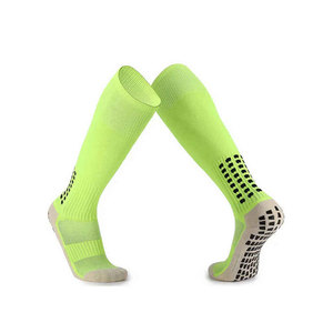 <b>White</b> Compression Knee High Soccer <b>Socks</b> Anti-Slip <b>Grip</b> Quick Dry for Adults Summer Sports Knitted Spandex Cotton Standard - Product Image 5