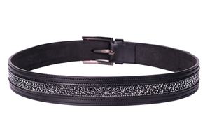 Ceinture en cuir véritable pour homme, logo personnalisé d'usine, 4 mm d'épaisseur, cuir de vachette pleine fleur vintage de luxe - Product Image 4