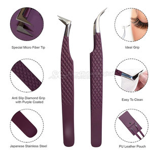 Pinzas para Pestañas SAAR GLOBAL SURGICAL de Acero Inoxidable de 10 mm, Cómodas, Diseñadas para Sesiones de Pestañas Largas, Precisión Estable y Suave - Product Image 2