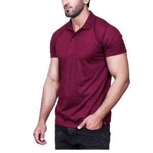 Camiseta de gimnasio púrpura para hombre, Polo de diseño liso personalizado, ropa de calle, camisa elegante personalizada - Product Image 1