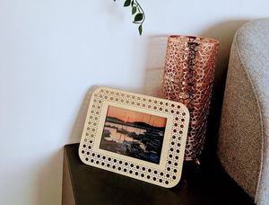 Custom Size Rattan Photo <b>Frame</b> Woven Cane <b>Picture</b> <b>Frame</b> Rustic <b>Wooden</b> Home Decor Gift Item Tabletop Display wholesale - Product Image 6