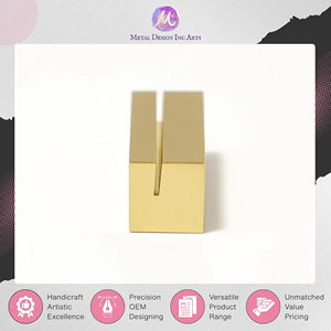 Porte-cartes de visite en laiton massif doré, design luxueux, 40 mm de long, fabriqué en Inde, vendu par un revendeur de confiance au prix le plus bas. - Product Image 2