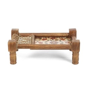 Bandeja de servir de madera rectangular estilo bohemio con soporte de cuerda, plato decorativo con diseño de dibujos animados para comedor, cocina, fiestas - Product Image 5