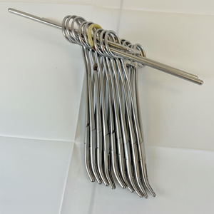 Juego de 9 Pinzas de Histerectomía Curvas V. Mueller GL3110 Heaney Kanter con 2 Dientes - Product Image 1