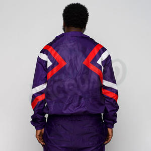 Ensemble de survêtement coupe-vent en nylon avec veste de sport zippée pour l'entraînement et le jogging 2026 - Product Image 4