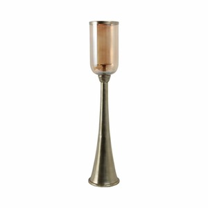 Modern Candle <b>Stand</b> with Frosted <b>Glass</b> Cylinder Heat Resistant Home Decoration - Product Image 2