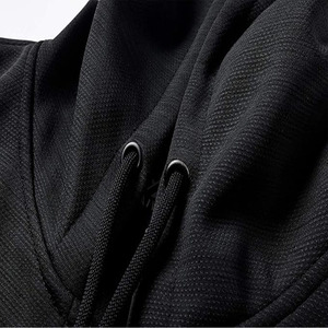 Sudadera con capucha y cremallera completa, bordada, de forro polar, 100% algodón, lisa, oversize, personalizable, de corte ajustado, subida por Dress Sports - Product Image 6