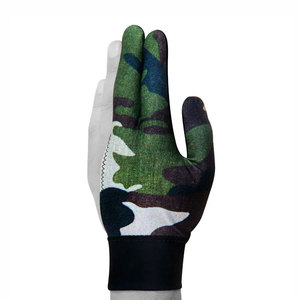 Glo Brothers Three Finger Billiards <b>Glove</b> Polyester Camouflage Print Non Slip Hook Loop Closure Ambidextrous Outdoor Use Unisex - Product Image 2