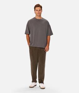 Mens Taupe 100% Cotton Casual Regular Fit Streetwear Short Sleeve Quick Dry Breathable Summer Daily Wear <b>Tee</b> - Product Image 2