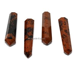 2024 Nueva colección Mahogony Obsidian Punto de doble terminación Punto de cristal Puntos de doble terminación Punto de piedra de cristal curativo - Product Image 1