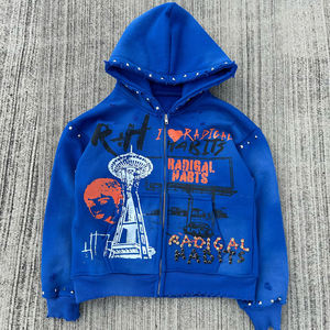 High Quality Men's Hoodies Sweatshirts Unisex Oversized Pullover Hoodies Custom logo Blank Heavyweight Men Custom Cotton Hoodie - Product Image 3