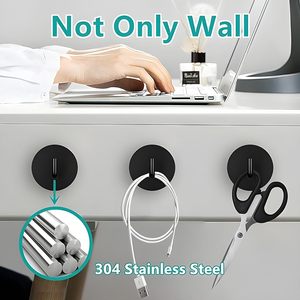 Round <b>Hook</b> for Hanging Strongly Heavy Duty Stainless Steel Waterproof Towel <b>Hooks</b> Stick for <b>Bathroom</b> <b>Bathroom</b> Towel Hanging Use - Product Image 5