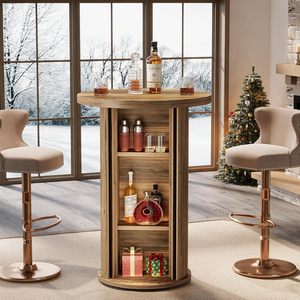 Authentic Barrel Style <b>Bar</b> <b>Table</b> | Industrial Rustic High-Top | Direct Factory Export - Product Image 4