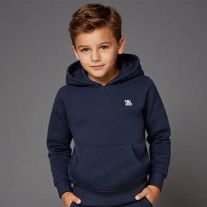 Conjuntos Deportivos de Algodón 100% Personalizados al por Mayor para Niños, Sudadera con Capucha y Pantalones Deportivos Bonitos para Otoño e Invierno, Ropa Deportiva Informal de Alta Calidad - Product Image 1