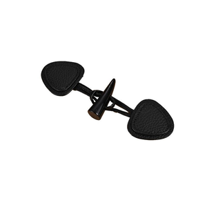 Botón de Resina de Lujo Personalizado con Correa de Cuero para Chaqueta Cortavientos, Botones de Cuero Auténtico, Artesanía Natural - Product Image 4