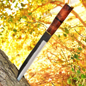 Cuchillo Medieval Hecho a Mano con Punta de Gota, Acero al Carbono, para Camping y Bushcraft, con Mango de Madera, Personalizable ODM - Product Image 5