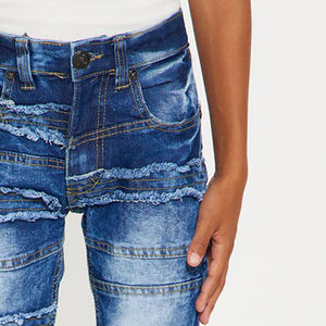 Jeans Clásicos de Mezclilla Azul, Tela de Algodón Resistente, Diseño Cómodo, Ropa Casual, Transpirable y Confortable, con Logotipo Personalizado - Product Image 4