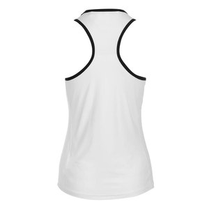 Débardeur côtelé en polyester de haute qualité pour femme, décontracté, respirant, séchage rapide, écologique, pour l'été, idéal pour la course, avec logo personnalisé - Product Image 2