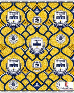 Custom African Wax Print Fabric Manufacturer School Anniversary Convention Uniform Celebration Textile Supplier OEM - Product Image 2