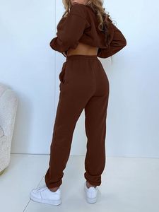 Women's Oversized <b>Hoodie</b> Tracksuit Set Premium Fleece <b>Hoodie</b> Jogger Set For Women Women's Athleisure <b>Hoodie</b> And Sweatpants Set - Product Image 4