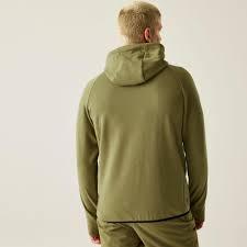 Sudadera con capucha completa con logotipo personalizado para hombre, chaqueta con capucha de forro polar verde oliva, ropa deportiva informal para exteriores, OEM - Product Image 2