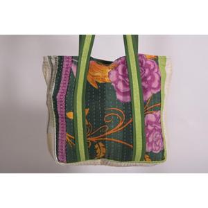 Indian Handmade Cotton Kantha Vintage Tote <b>Bag</b> Quilted Boho Shoulder <b>Bag</b> Reusable Durable Shopping <b>Bag</b> Unisex Gift - Product Image 6