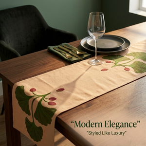 Elegante Camino de Mesa para Mesa de Comedor |   Lino Decorativo de Tela Reutilizable de Primera Calidad para Decoración del Hogar, Protección y Calidad de Exportación - Product Image 5