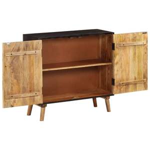 Credenza Rettangolare Media in Legno Massello di Mango Marrone - Product Image 3