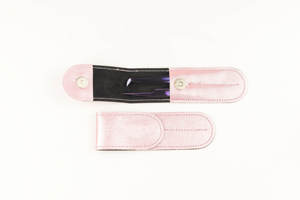 Étui pour pinces à cils DANTRIC IMPLANTS BV-7563 en velours rose, outils de précision en acier inoxydable, pointe lisse de 10 mm pour cils - Product Image 1