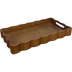 Plateau de service vintage en bois naturel de haute qualité, plateau en bois de couleur délavée haut de gamme pour restaurant, bateau de service en bois pour sushi et fêtes - Product Image 3