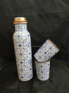Handmade 500ml Pure Copper Eco-Friendly <b>Sport</b> Cup Direct Drinking Water <b>Bottle</b> From India for Presents - Product Image 3