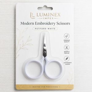 High Precision Embroidery Hair Scissors Fine Point Thread Cutting Tool Stainless Steel Sharp Blades Right-Handed <b>Thinning</b> Short - Product Image 6