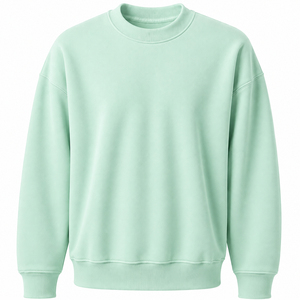 เสื้อสเวตเชิ้ตผู้หญิงคอกลมทรงโอเวอร์ไซส์ ผ้าฟลีซ สีพื้น ไหล่ตก แขนยาว ผ้าฝ้ายถัก ระบายอากาศได้ดี ทรงปกติ สำหรับฤดูใบไม้ร่วง - Product Image 2