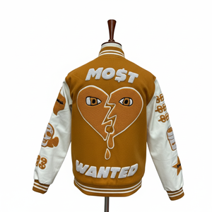 Chaqueta Varsity de Calidad Premium con Parche Bordado en Chenille Personalizado para Hombre y Mujer, con Mangas de Cuero, Chaqueta de Béisbol Ligera - Product Image 4