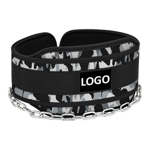 Custom Wholesale Rate Heavy Duty Neoprene Dipping <b>Belt</b> Steel Chain Weighted Pull Dip Training <b>Belt</b> Back Support Adjustable Gym - Product Image 1