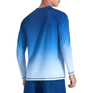 เสื้อรัดกล้ามเนื้อแขนยาวสไตล์สดใสสำหรับผู้ชาย ทรงเข้ารูป สัมผัสนุ่ม อุปกรณ์กีฬา วัสดุน้ำหนักเบา - Product Image 6